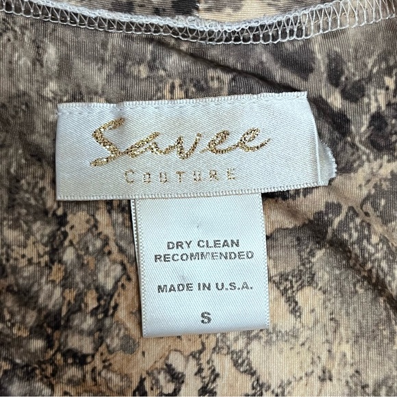 Savee Couture Leopard Print Bodycon Dress Sleeveless Size Small - Picture 7 of 8